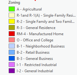 Zoning Legend